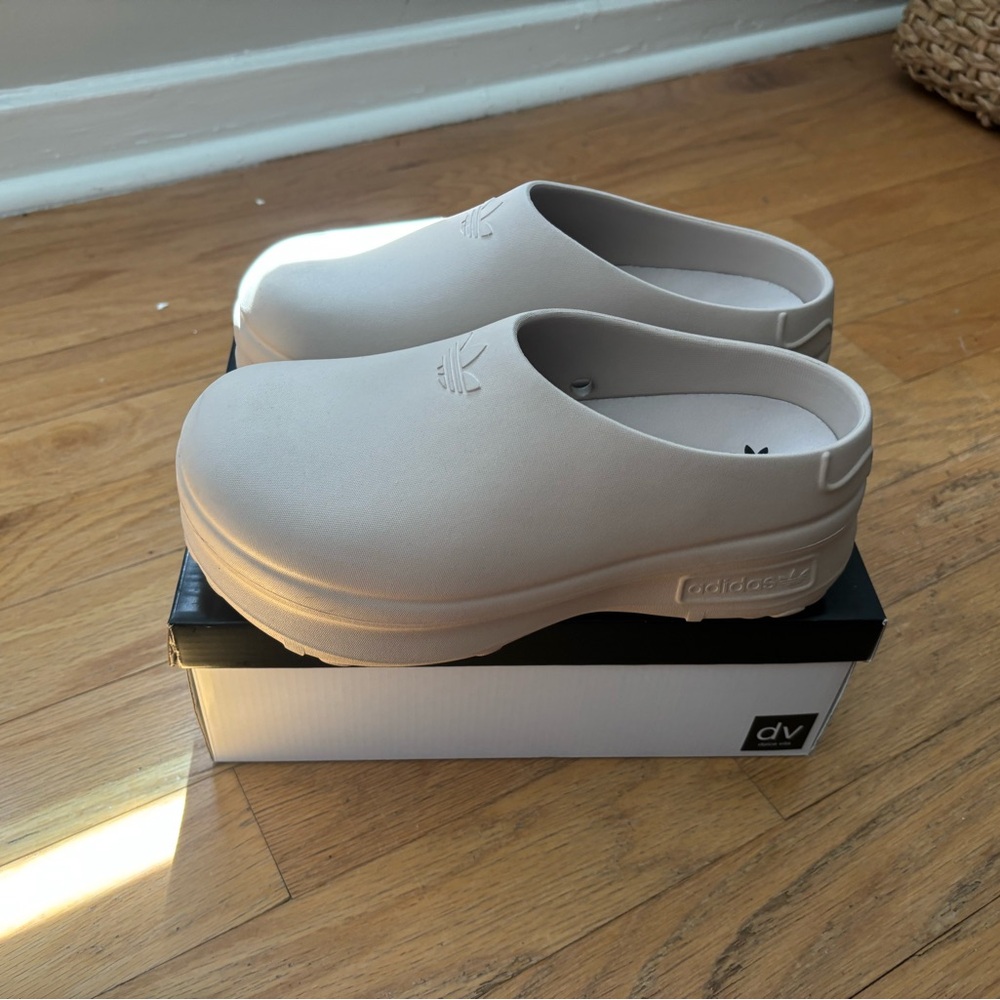 Adidas Beige Clogs ADIFOM STAN SMITH MULE SHOES